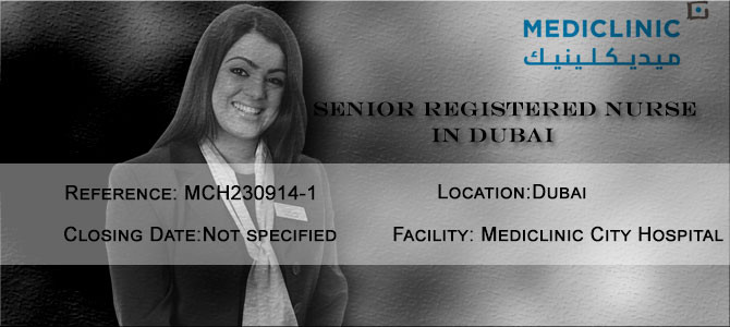 Senior Registered Nurse – Emergency Department In Dubai