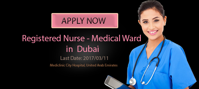 Registered Nurse – Medical Ward  in  Dubai
